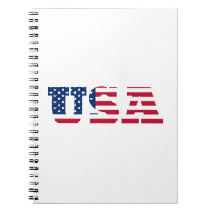 USA Flag Patriotic Notizblock