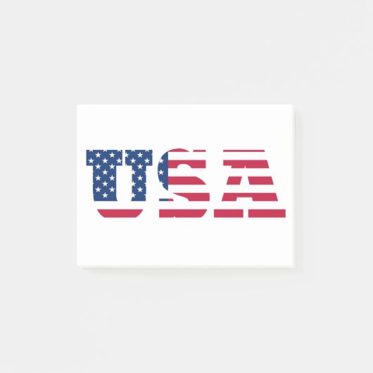 USA Flag Patriotic Post-it Klebezettel (Vorderseite)