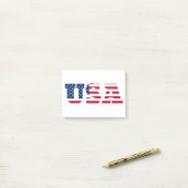 USA Flag Patriotic Post-it Klebezettel (Auf Schreibtisch)