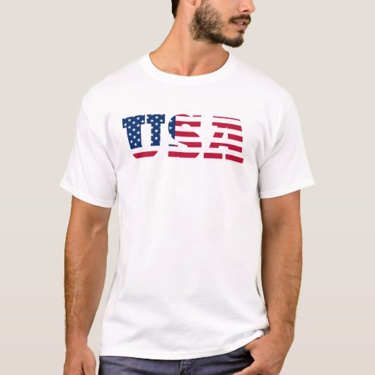 USA Flag Patriotic T-Shirt (Vorderseite)