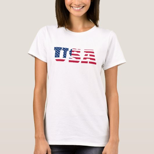 USA Flag Patriotic T-Shirt (Vorderseite)