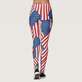 USA Flag Pattern Leggings (Rückseite)