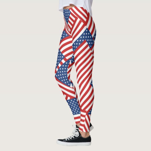 USA Flag Pattern Leggings (Links)