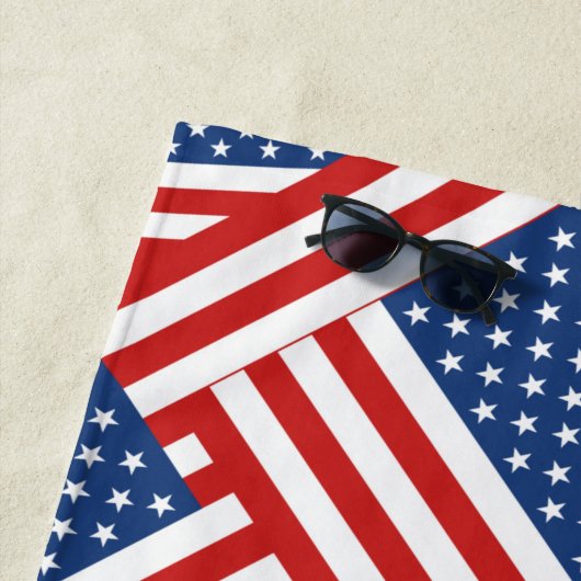 USA Flag Pattern Strandtuch (Beispiel)