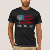 USA Flag Pickleball Dad T-Shirt (Vorderseite)