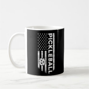 USA Flag Pickleball Lover Sportgeschenk Kaffeetasse