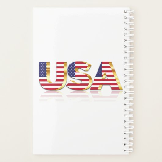 USA Flag Planner Planer (Rückseite)