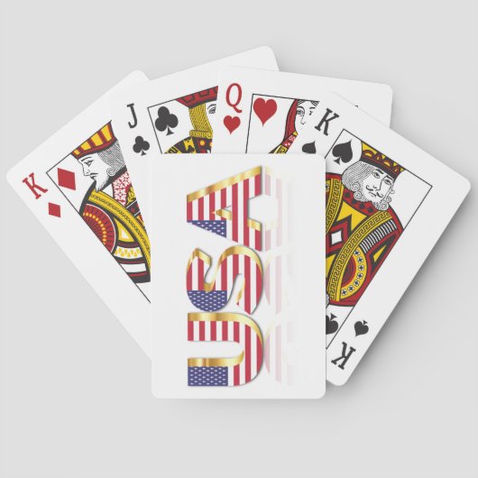 USA Flag Playing Cards Spielkarten (Rückseite)