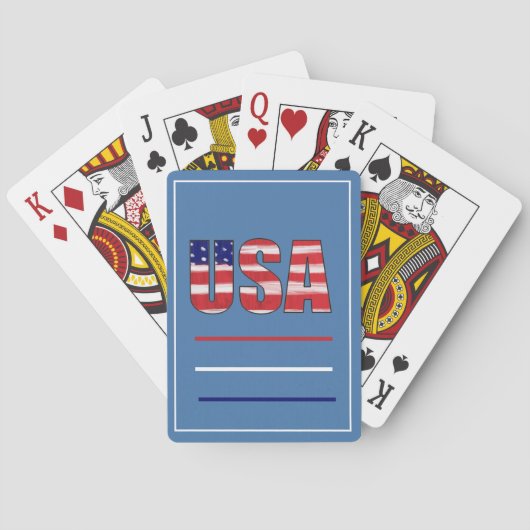 USA Flag Playing Cards Spielkarten (Rückseite)