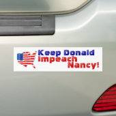 USA Flag Politics Behalte Donald Impeach Nancy Pel Autoaufkleber (Auf Auto)