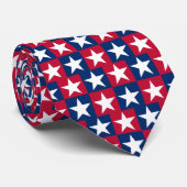 USA Flag Pop Art Stars Krawatte (Gerollt)