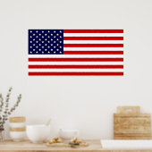 USA Flag Poster (Küche)