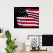 USA-Flag Poster (Heimbüro)