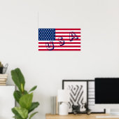 Usa Flag Poster (Heimbüro)