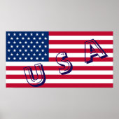 Usa Flag Poster (Vorne)