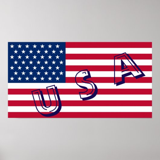 Usa Flag Poster (Vorne)