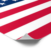 USA Flag Poster USA (Ecke)