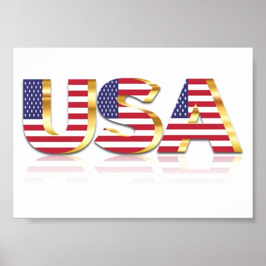 USA Flag Poster USA (Vorne)