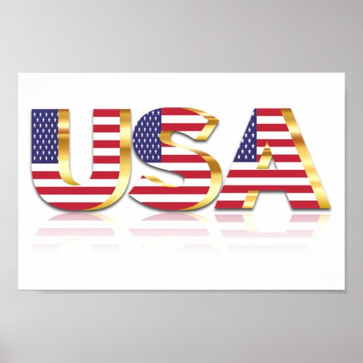 USA Flag Poster USA (Vorne)