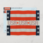 USA Flag Postkarte (Vorne/Hinten)