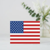 USA Flag Postkarte (Stehend Vorderseite)