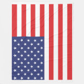 USA Flag Print Patriotic Fleece Blanket (Vorderseite)