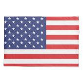 USA Flag Print Patriotic Kissenbezug (Rückseite)