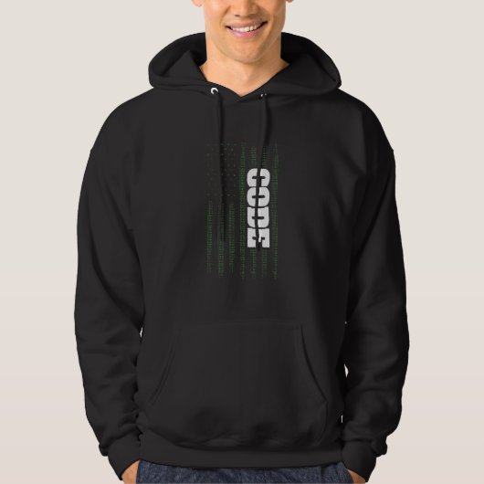 USA Flag Programming Code 4. Juli Software-Entwick Hoodie (Vorderseite)