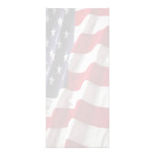 USA Flag Rack Card Werbekarte (Hinten)