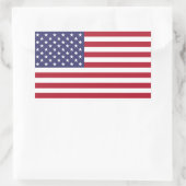 USA Flag Rectangle Stickers (Tasche)