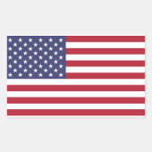 USA Flag Rectangle Stickers (Vorderseite)