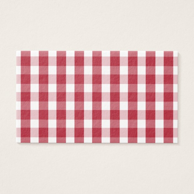 USA Flag Red and White Gingham Checked (Vorderseite)