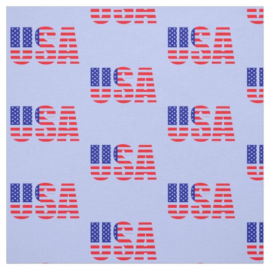USA Flag Red White Blue auf blass blauem Hintergru Stoff (Muster)
