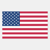 USA Flag Retangle Stickers (Vorderseite)