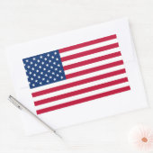 USA Flag Retangle Stickers (Umschlag)