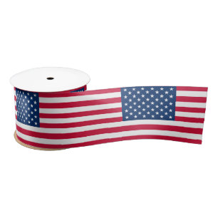 USA Flag Ribbon Patriotic Satinband