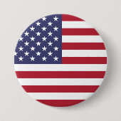 USA Flag Round Button (Vorderseite)