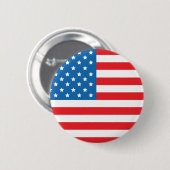USA Flag Round Button (Vorne & Hinten)