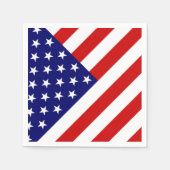 USA-Flag Serviette (Vorderseite)