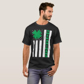 USA Flag Shenanigans Saint Patricks Day Shamrock T-Shirt (Vorne ganz)