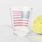 USA Flag Shot Glass - Patriotic Schnapsglas (Rückseite)