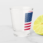 USA Flag Shot Glass - Patriotic Schnapsglas (Links)