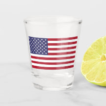 USA Flag Shot Glass