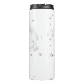 *~* USA Flag Silver Stars Clouds Statue of Liberty Thermosbecher (Rückseite)