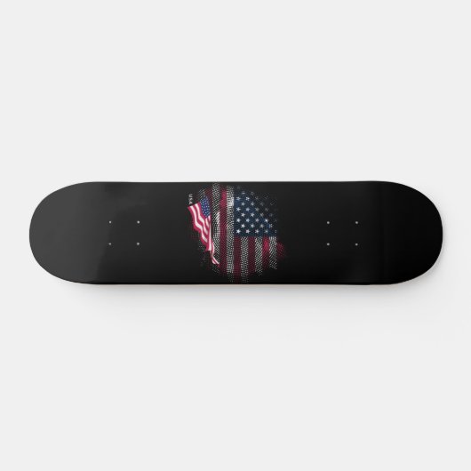 USA flag Skateboard (Horizontal)