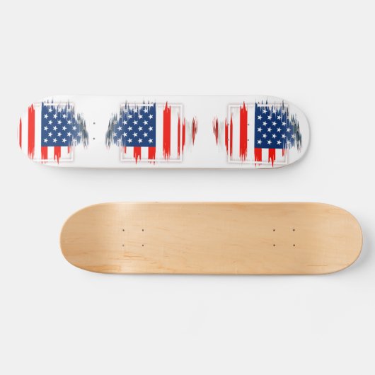 USA FLAG SKATEBOARD DECK (Horizontal)
