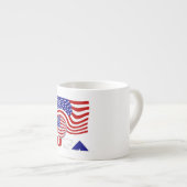 USA Flag Soccer Ball Espressotasse (Vorderseite Rechts)