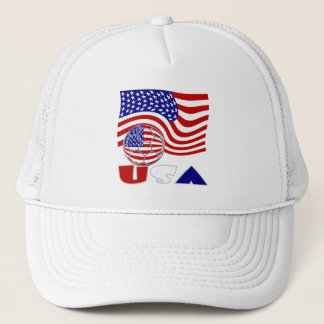 USA Flag Soccer Ball Truckerkappe