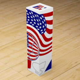 USA Flag Soccer Ball Weinbox