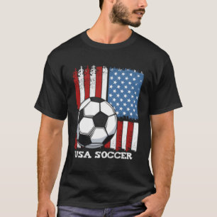 Usa Flag Soccer Team United Staaten Football Team T-Shirt